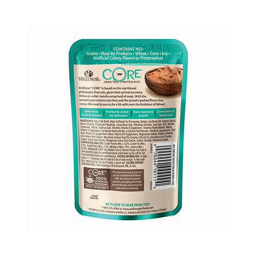 WELLNESS CORE TINY TASTERS TUNA & SALMON WET CAT FOOD 1.75 OZ