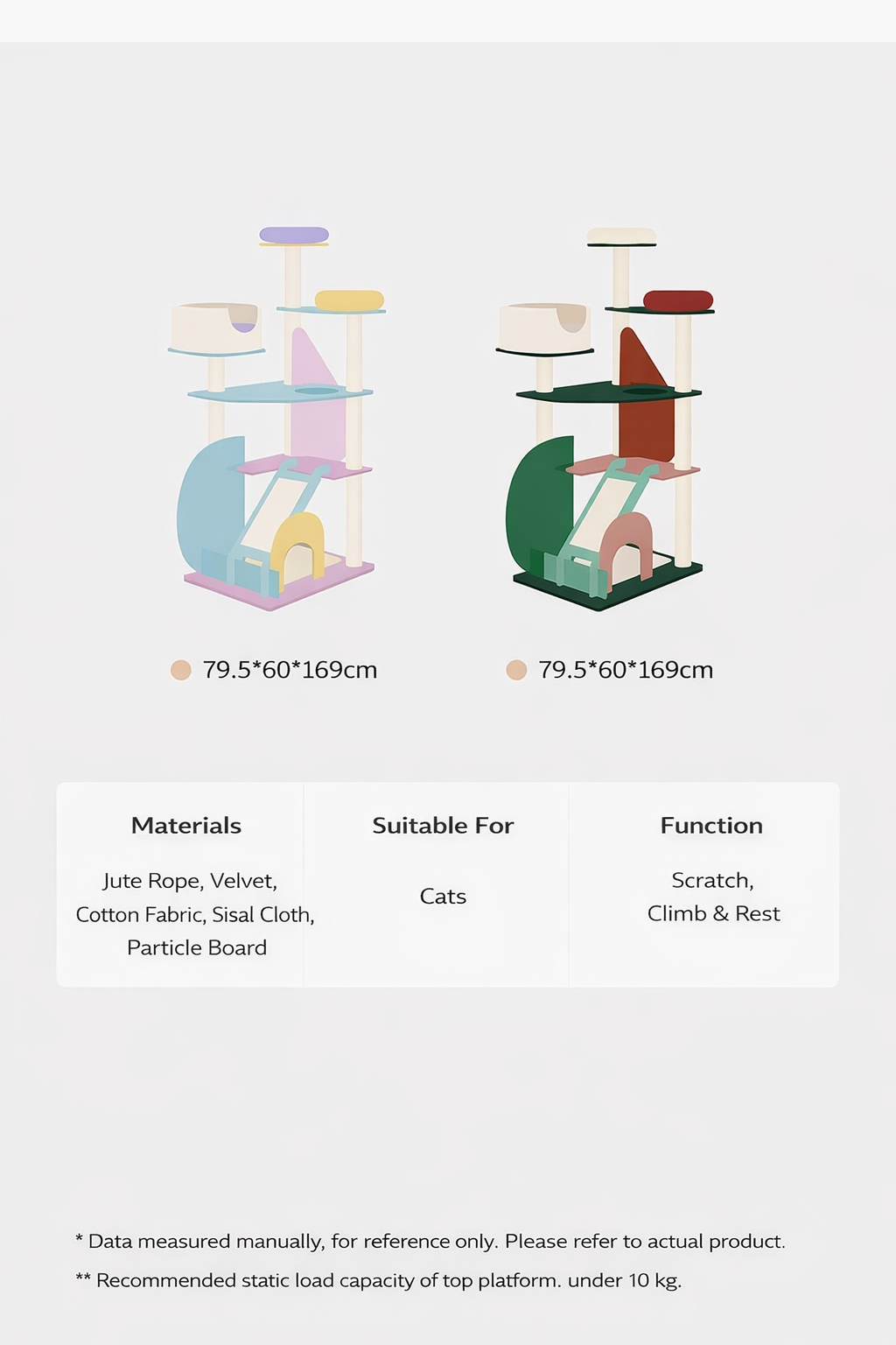 ZEZE Acrylic Cat Tree