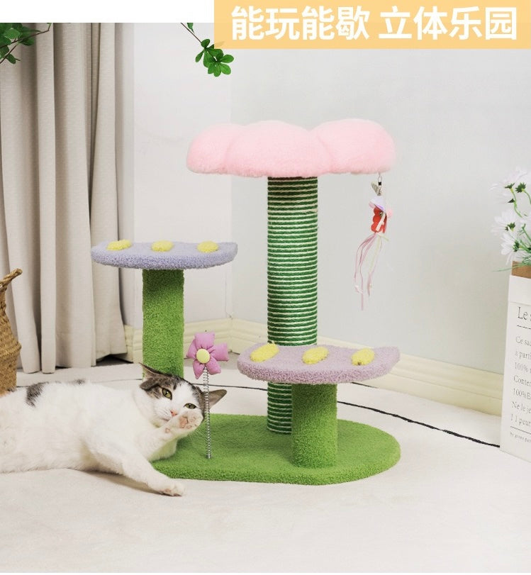Tulip And Butterfly Cat Tree