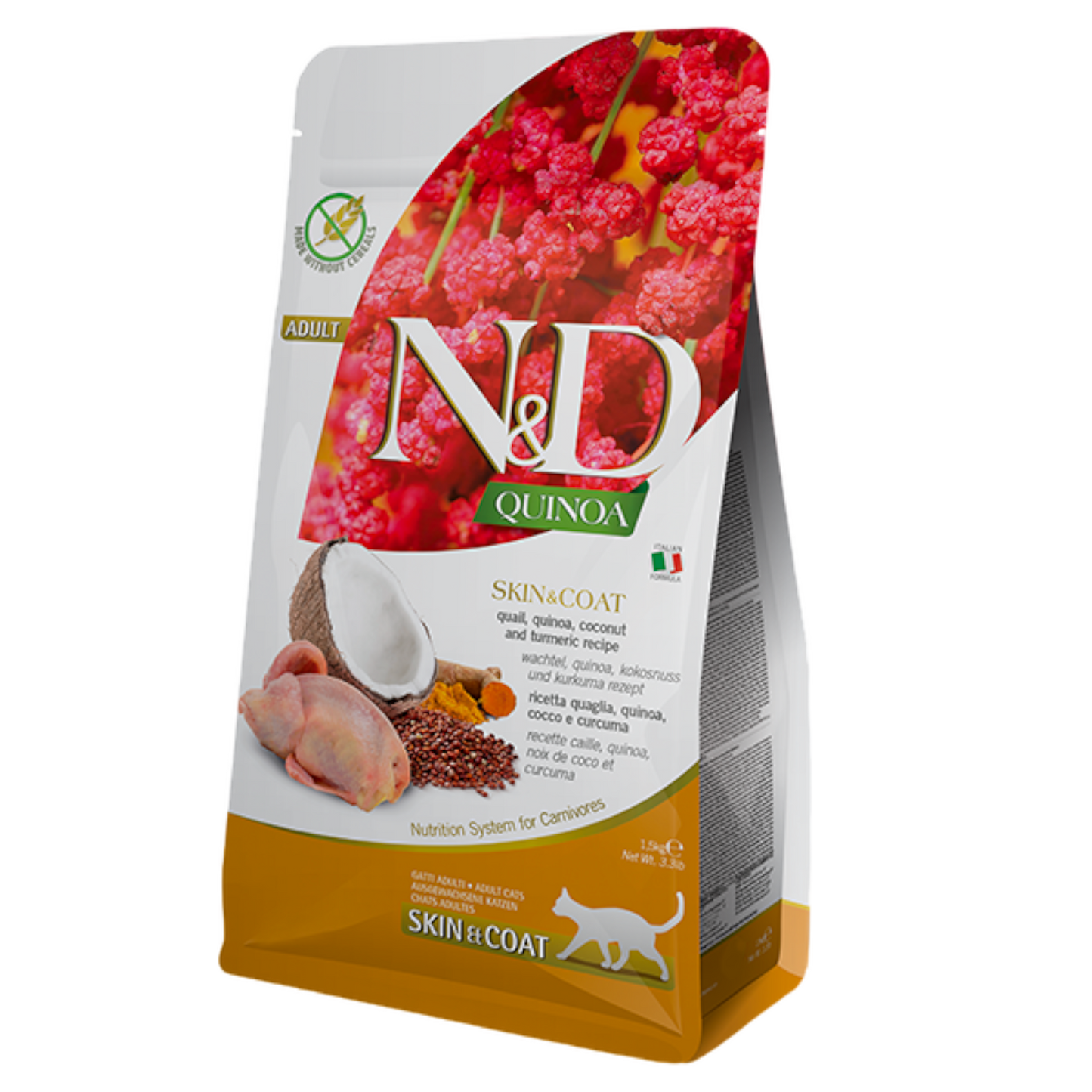Farmina Quinoa Quail Skin & Coat Cat 1.5kg