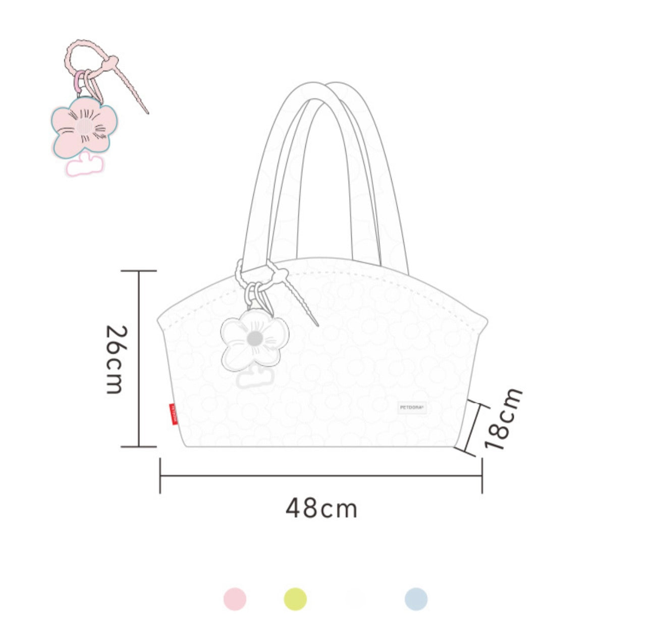 Floral Quilted Pet Bag