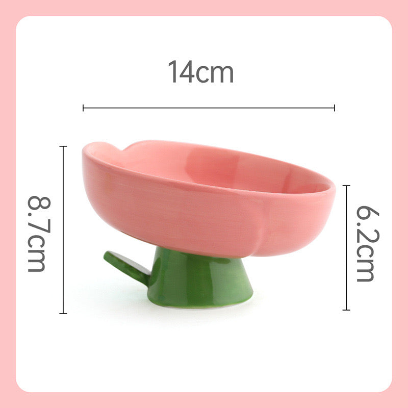 Tulip Cat Bowl