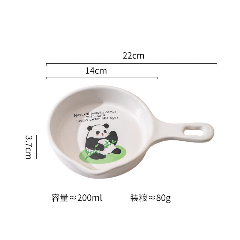 Panda Pan Pet Bowl