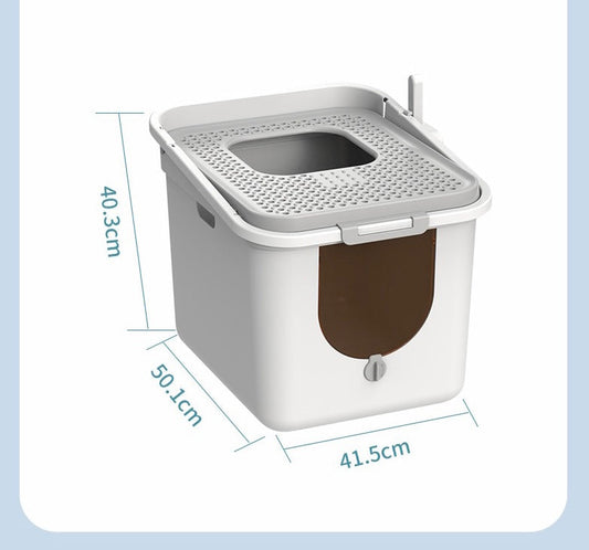 Enclosed Bucket Cat Litter Box