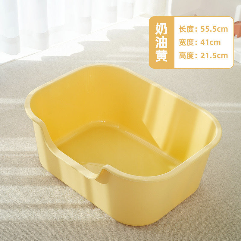Creamy Open Litter Box