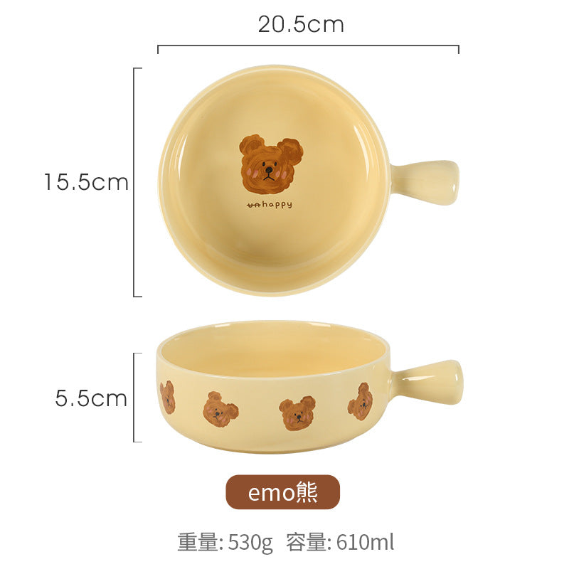 Bear Bowl With Handle