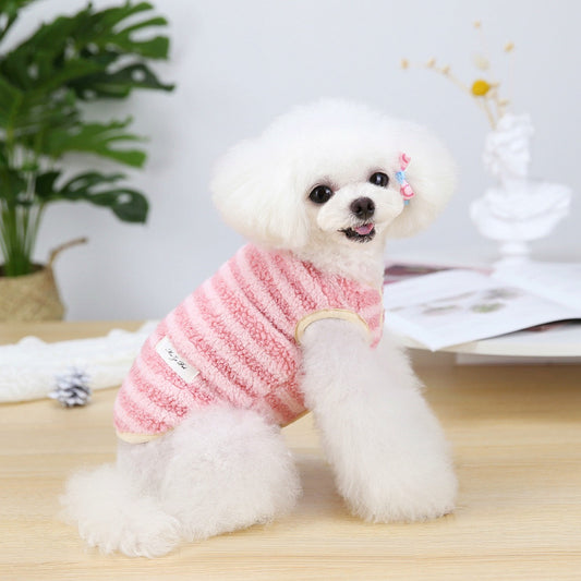 Pink Striped Vest