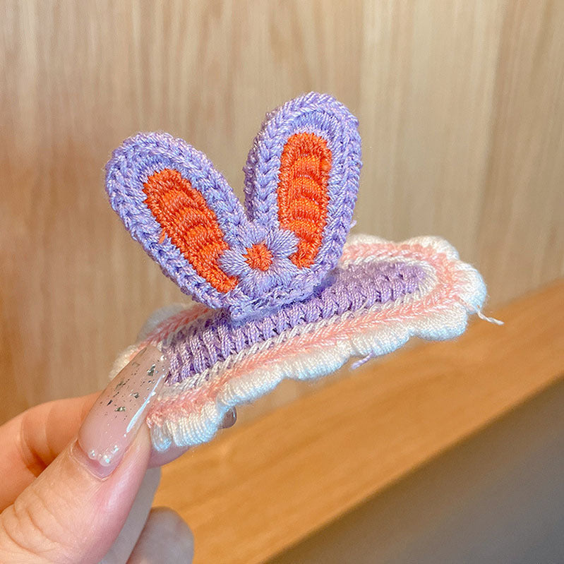 Cartoon Knitted Hair Clip