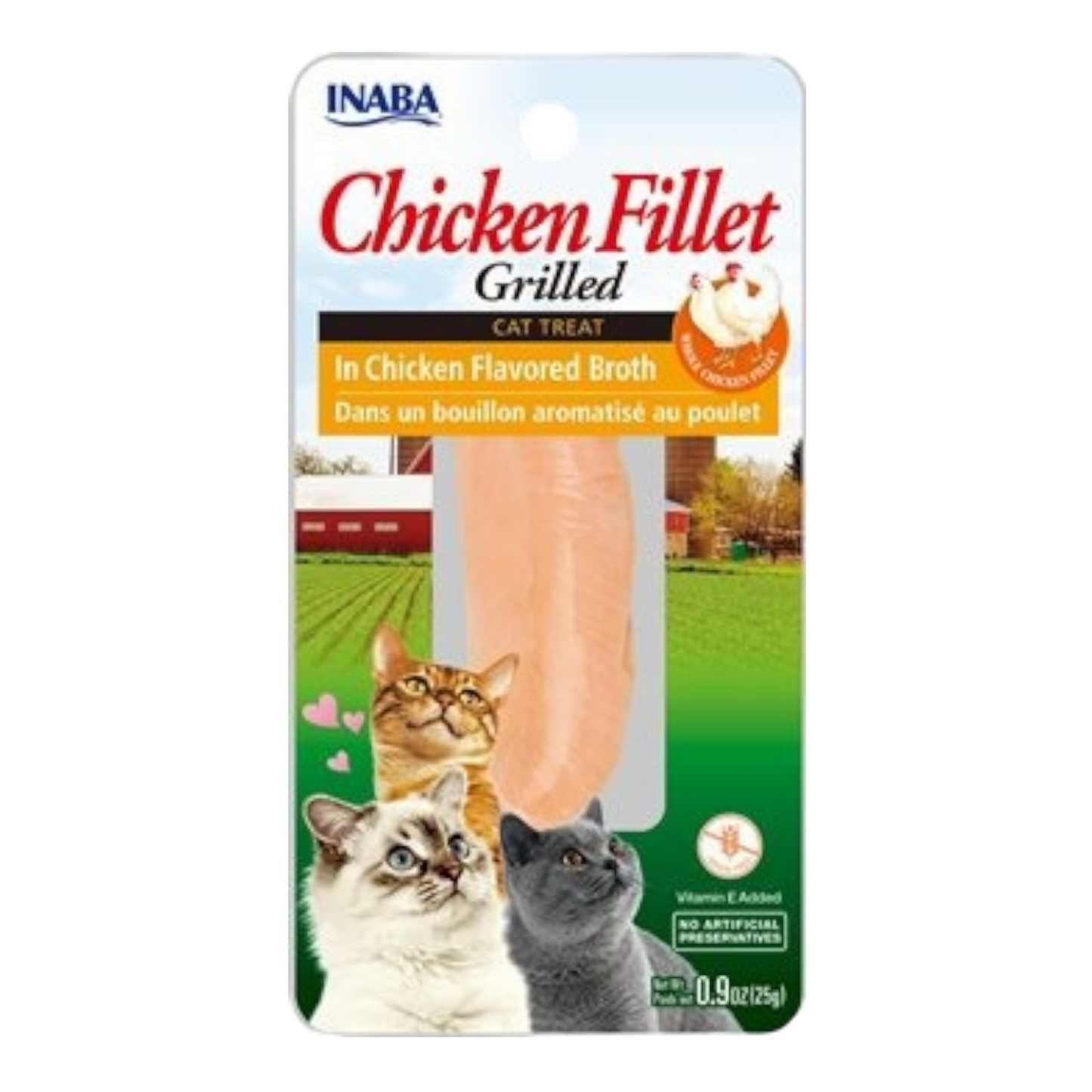 Inaba Cat Grilled Fillets Chicken in Chicken Flavored Broth