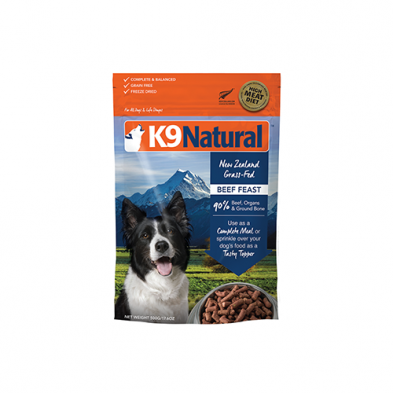 K9 NATURAL BEEF FEAST FREEZE-DRIED DOG FOOD 500 GM