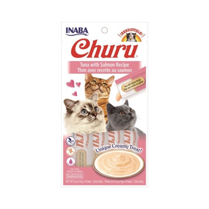 Inaba Cat Churu Purées Tuna with Salmon Recipe