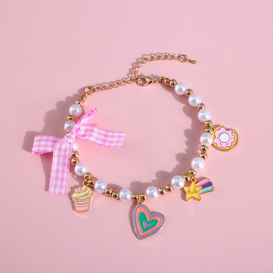 Pink Ice Cream Pearl Necklace