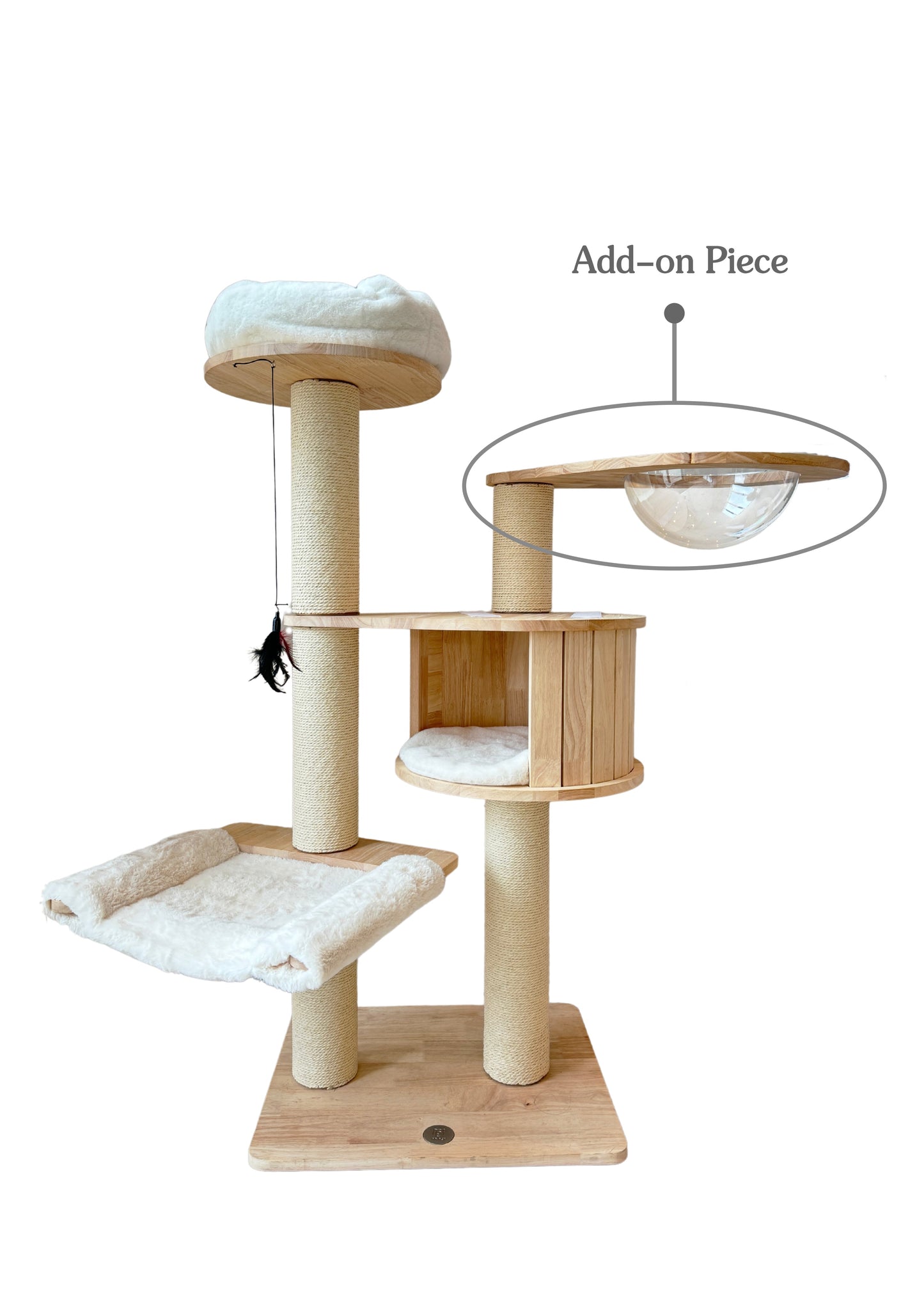 3-Layer Wooden Cat Tree