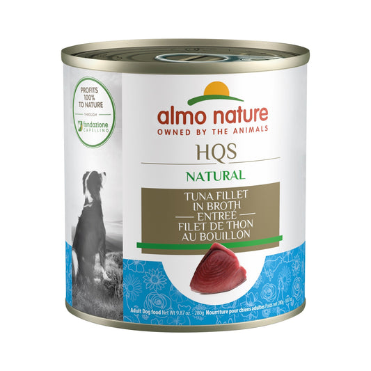 Almo Nature HQS Natural Entrée Dog Food - Tuna Fillet In Broth 280g