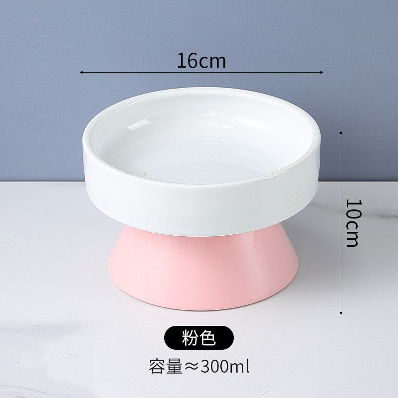 Geometric Patterned Elevated Bowl