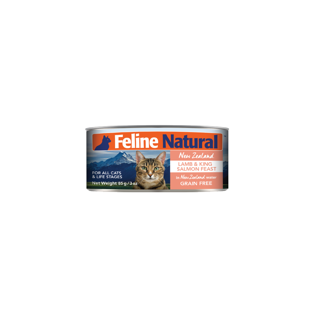 Feline Natural Lamb & King Salmon Feast Canned Cat Food 85g
