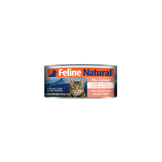 Feline Natural Lamb & King Salmon Feast Canned Cat Food 85g