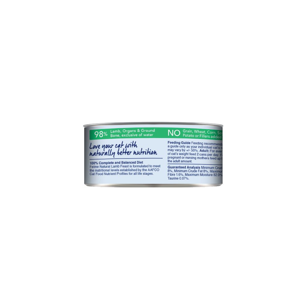 Feline Natural Lamb Feast Canned Cat Food 85g