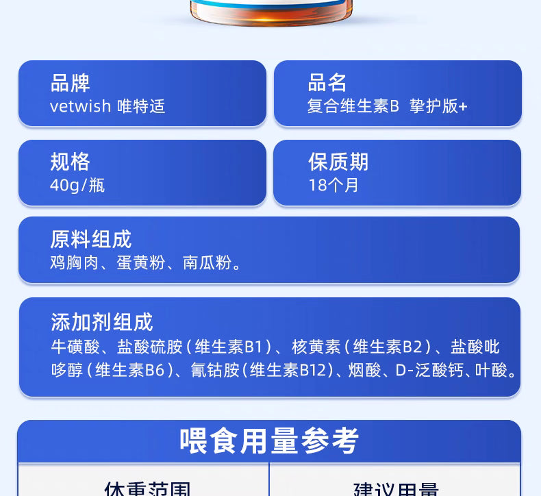 Vetwish Mutivitamins for Cats&Dogs