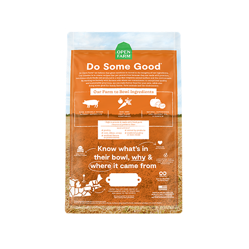 OPEN FARM FARMER'S TABLE PORK DRY DOG FOOD 11LB