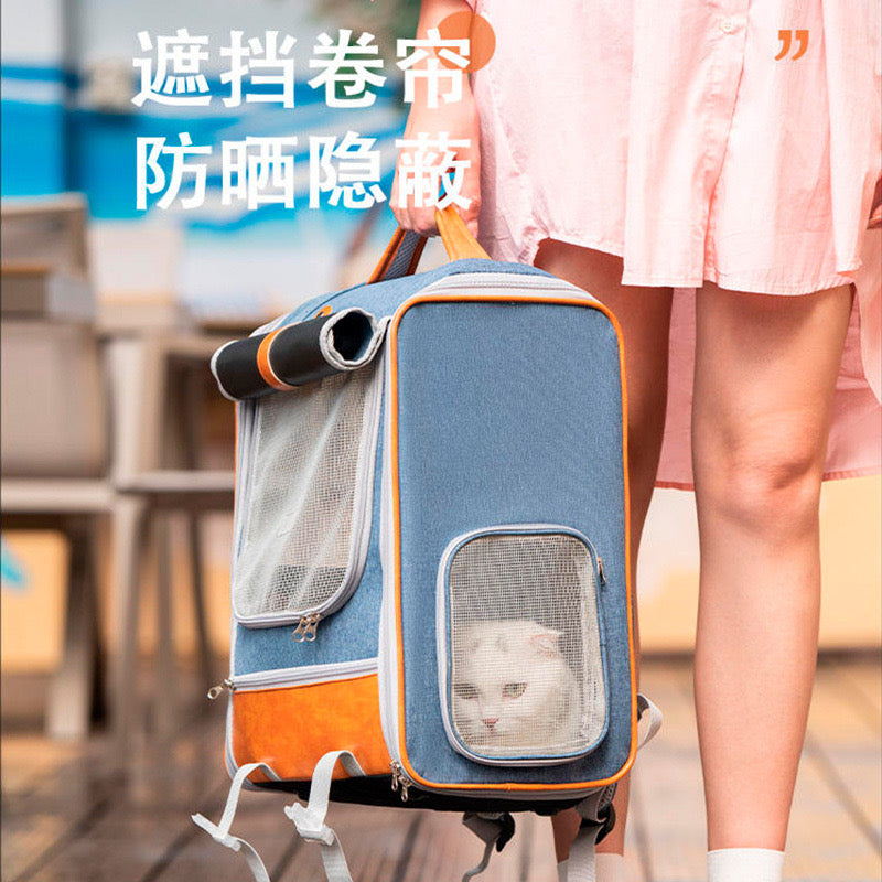 Leather Paneled Backpack