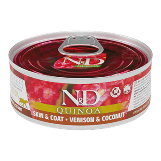 Farmina Quinoa Skin & Coat Venison And Coconut Cat 2.8oz