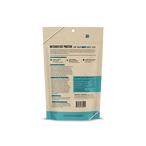 VITAL ESSENTIALS FREEZE-DRIED BEEF BITES DOG TREATS 2.5 OZ