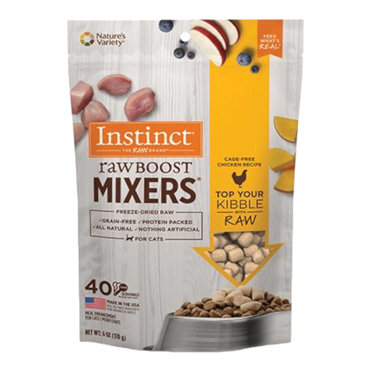 Instinct Raw Boost Mixers Grain Free Cage Free Chicken Topper Cat 6oz