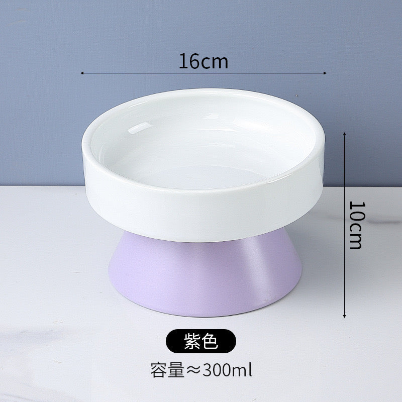 Geometric Patterned Elevated Bowl