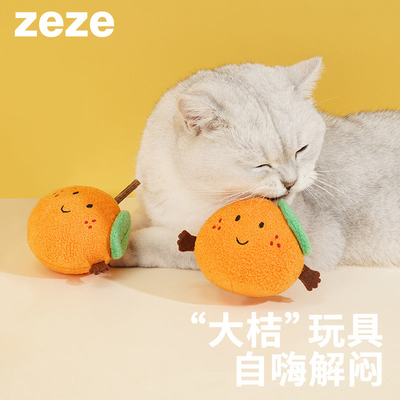 Orange Catnip Toy