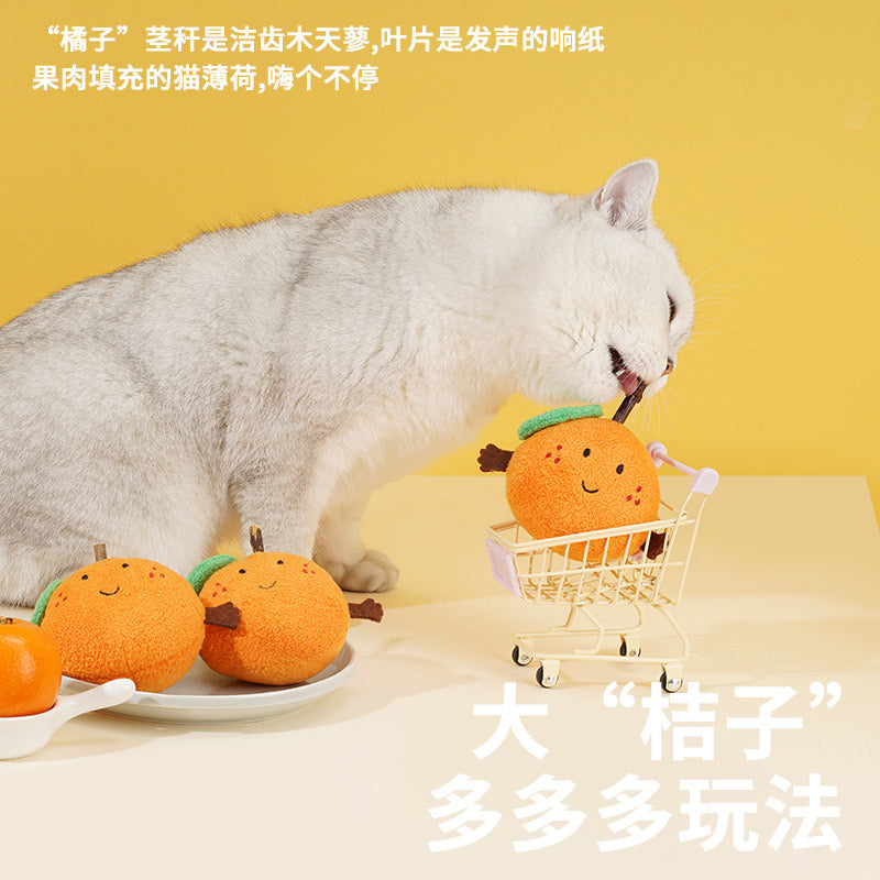 Orange Catnip Toy