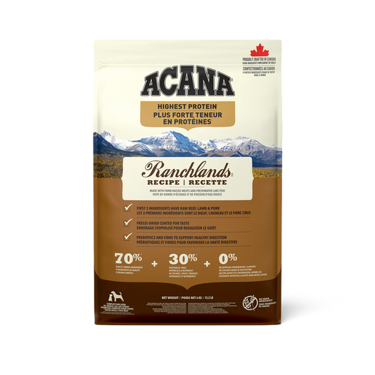 ACANA Highest Protein Ranchlands Recipe Dog Food