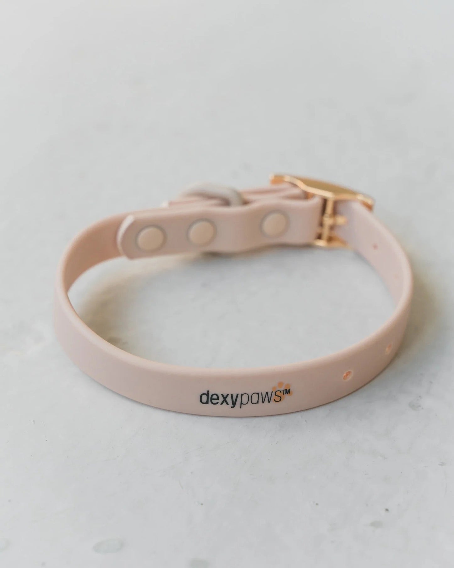Dexypaws Waterproof Dog Collar in Nude