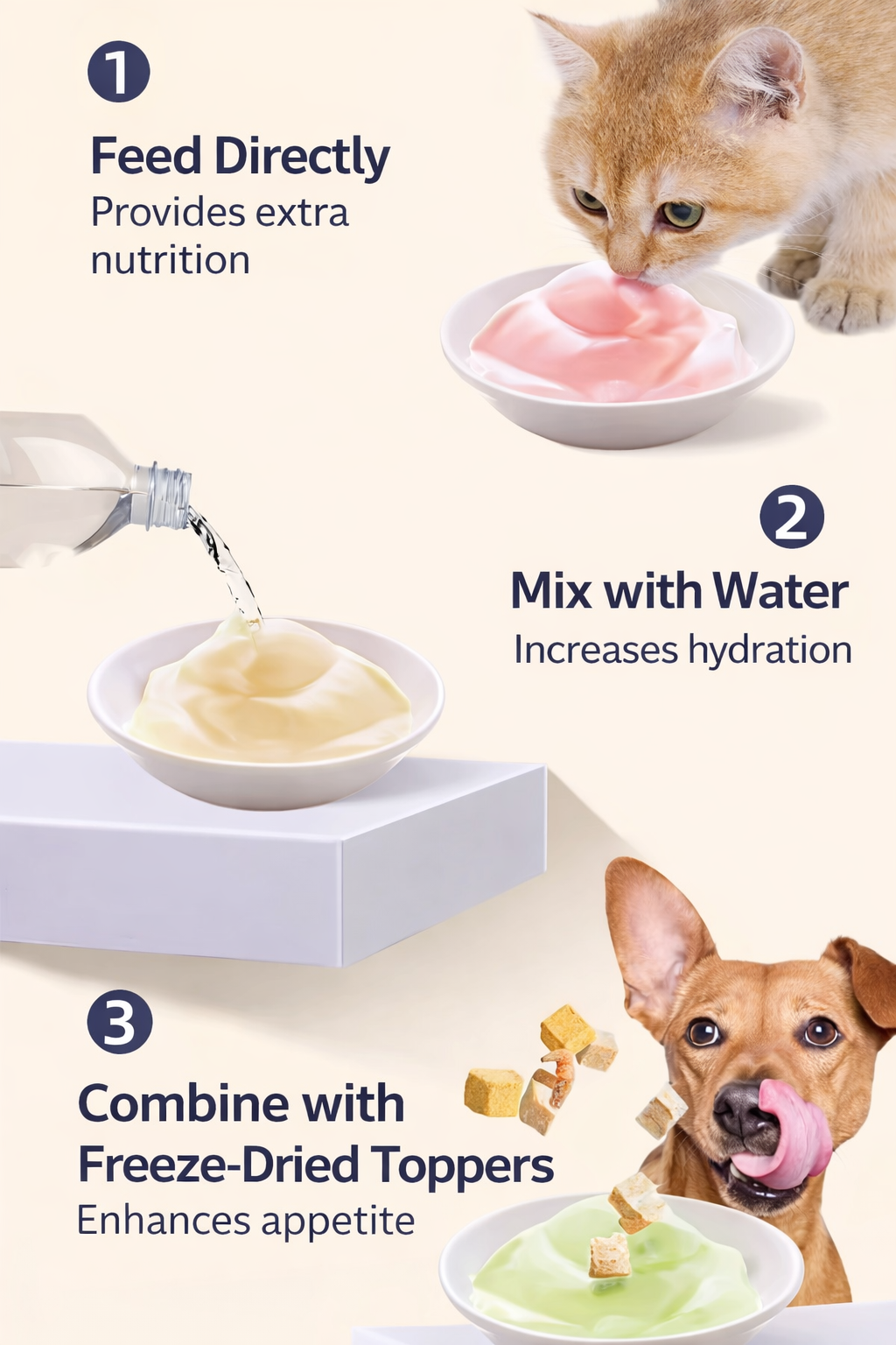 Joytail Functional Milk Puree Meal Pouch for Cats & Dogs