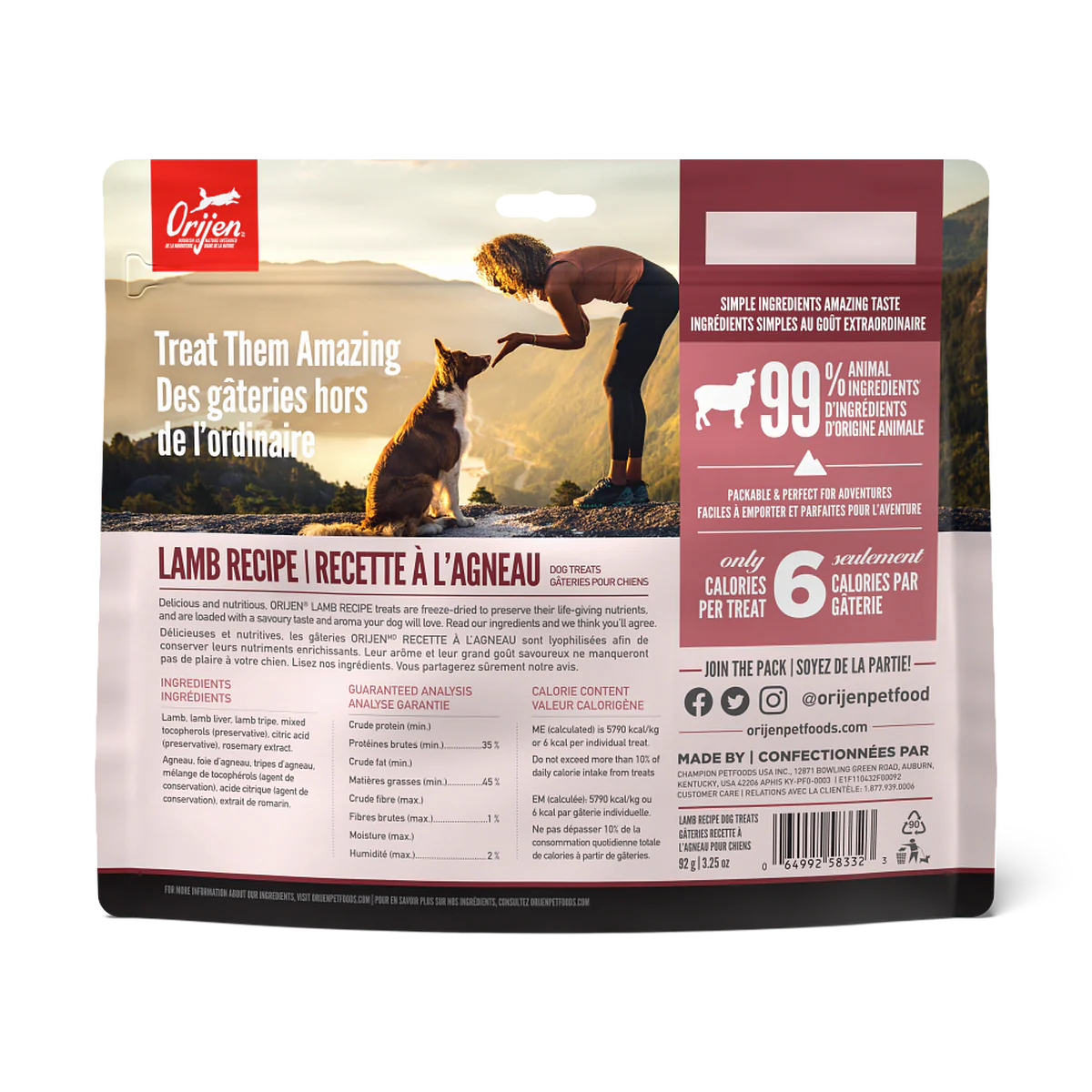 ORIJEN Lamb Freeze-Dried Dog Treats