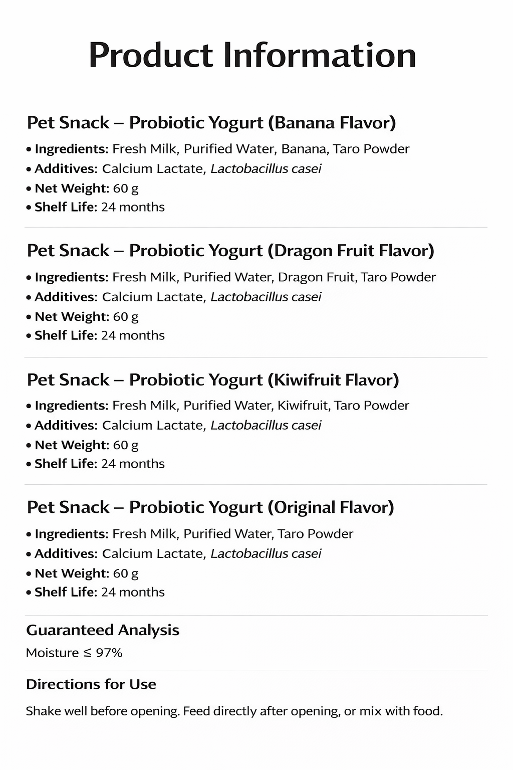 Joytail Functional Milk Puree Meal Pouch for Cats & Dogs