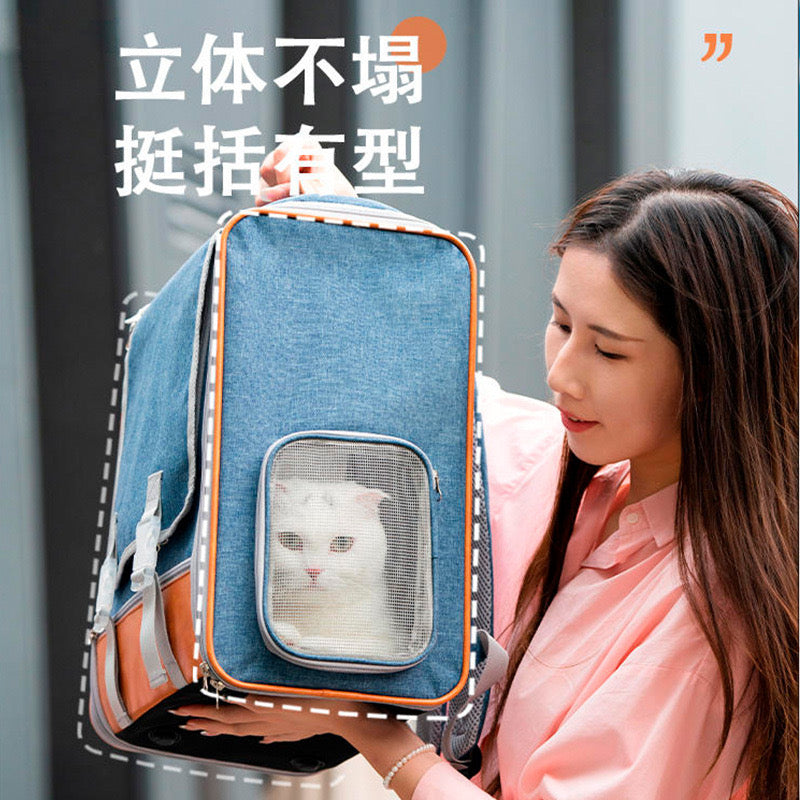 Leather Paneled Backpack