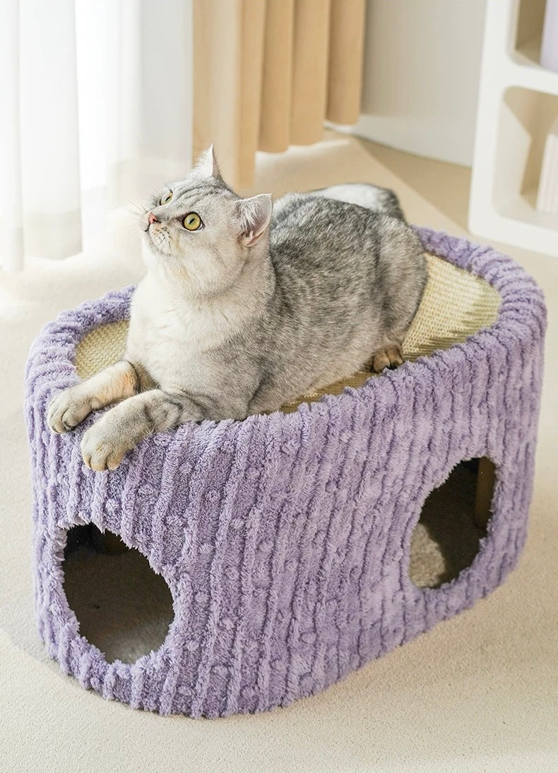 Corduroy Double-Layer Oval Bucket