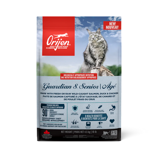 ORIJEN Guardian 8 Salmon, Duck & Chicken Senior Cat Food