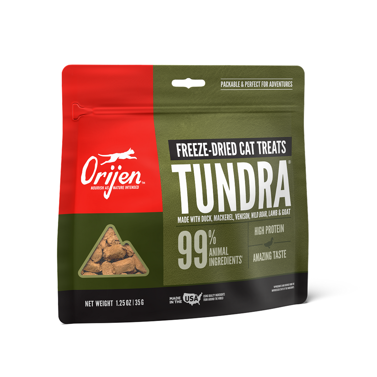 ORIJEN Tundra Freeze-Dried Cat Treats 35g