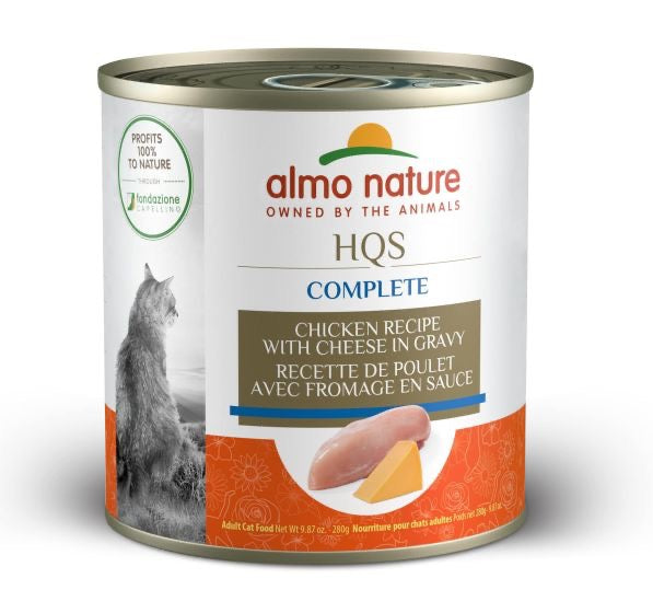 Almo Nature HQS Complete Cat Food - Chicken Recipe With Cheese In Gravy 280g