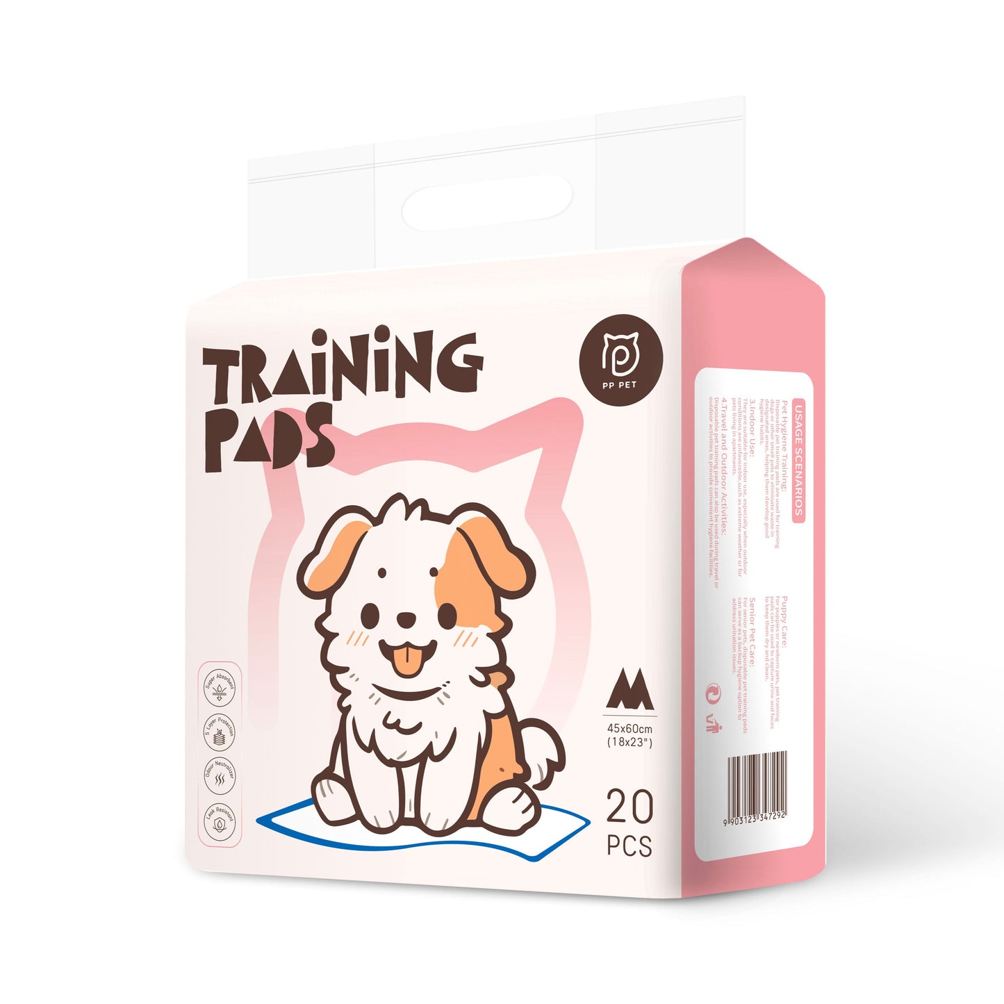 Training Pads Medium 20PC 18"x23"(45x60cm)