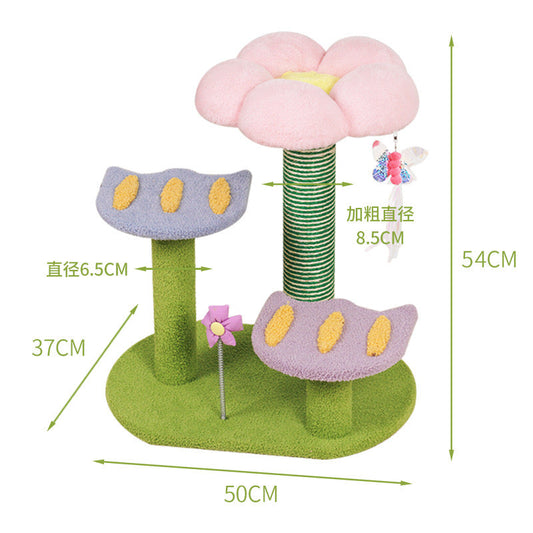 Tulip And Butterfly Cat Tree