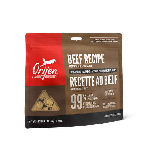 ORIJEN Beef Freeze-Dried Dog Treats 92g