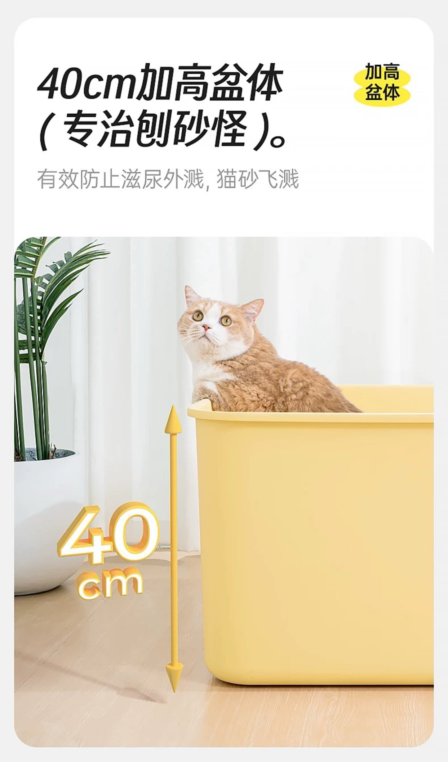 Mango Giant Cube Cat Litter Box
