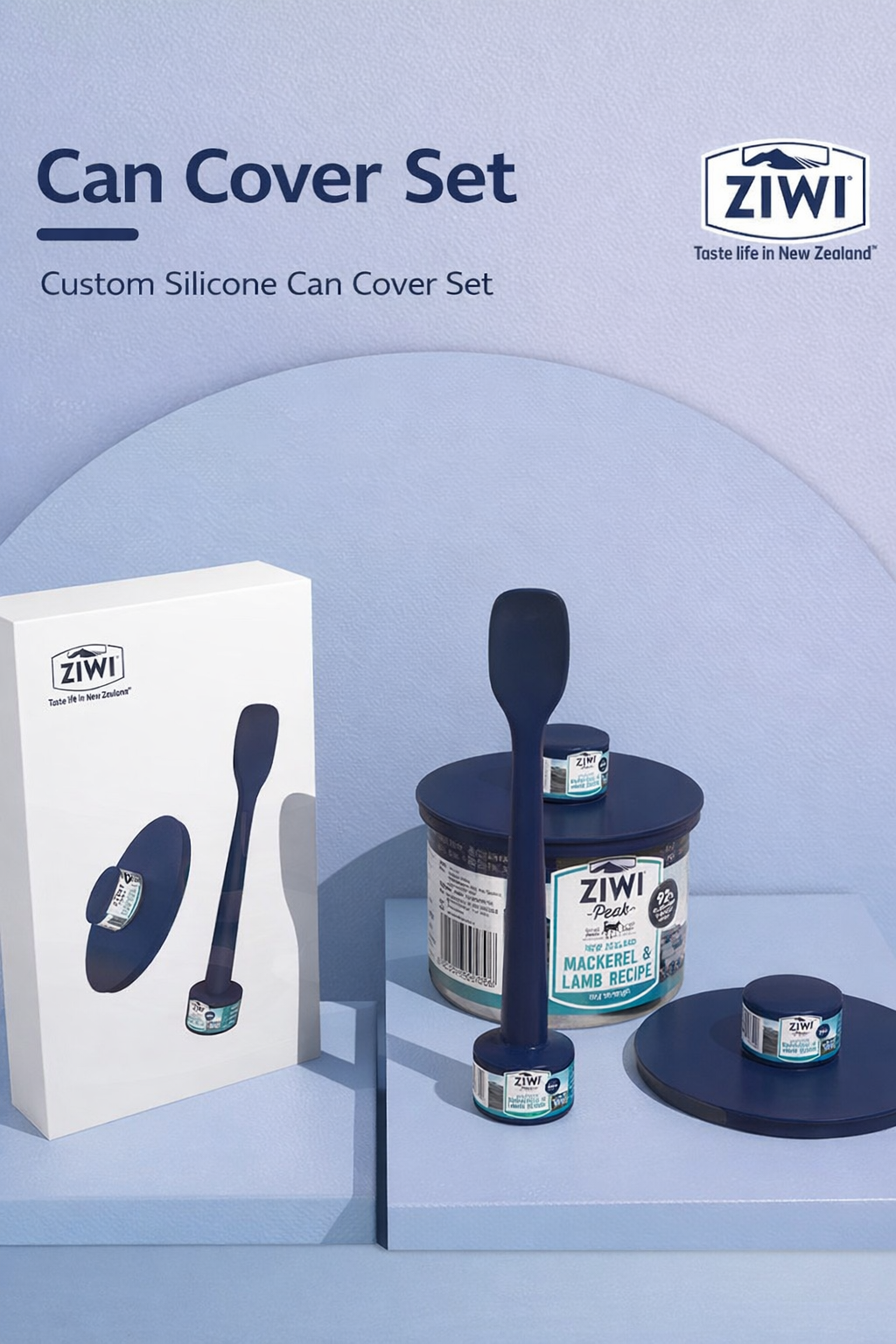 ZIWI Silicone Can Lid & Spoon Set