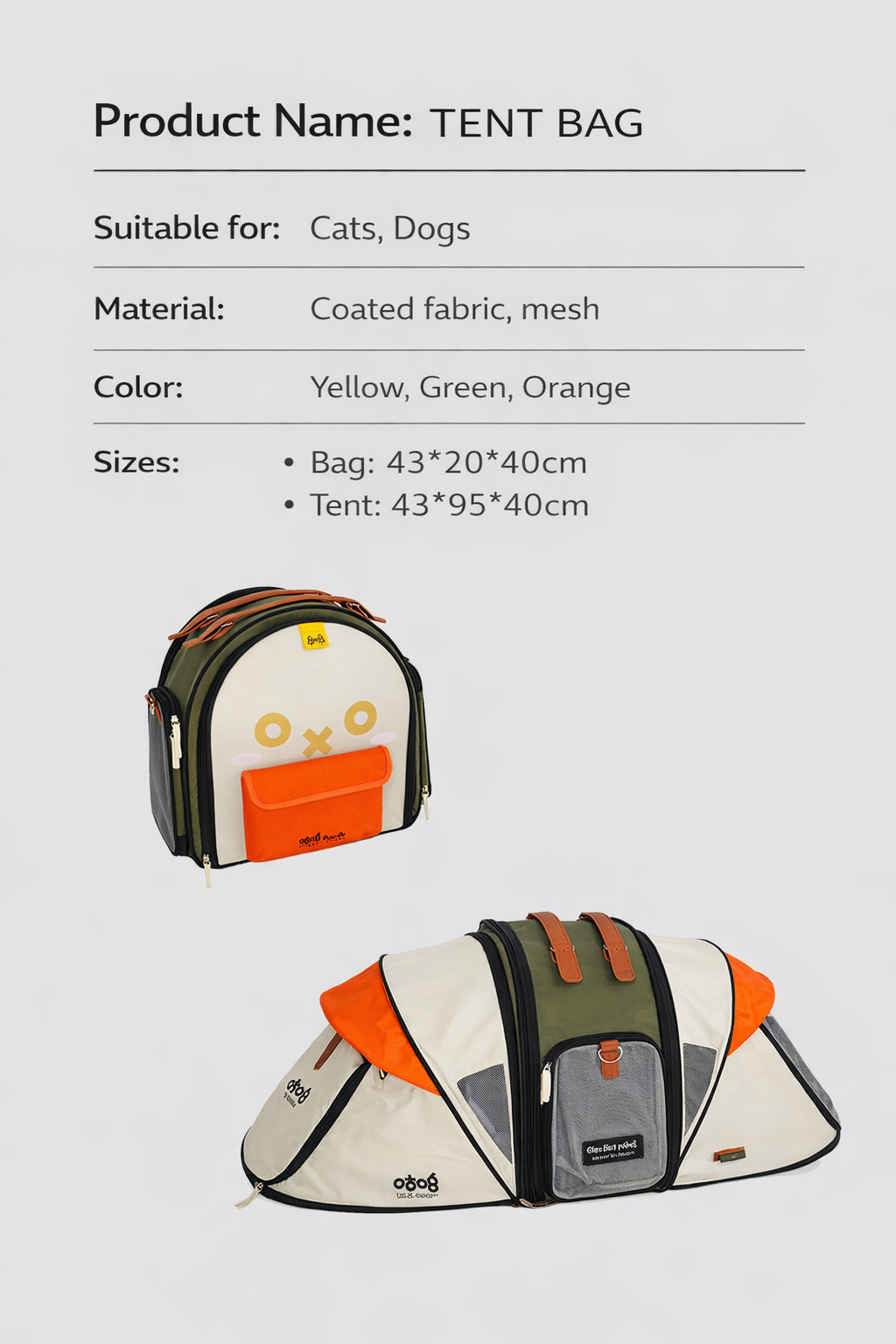 Purrpy Tent Bag