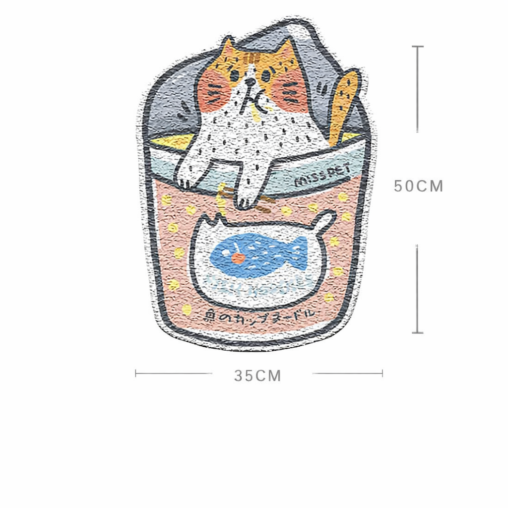 MISSPET Irregular Shaped Cat Litter Mat