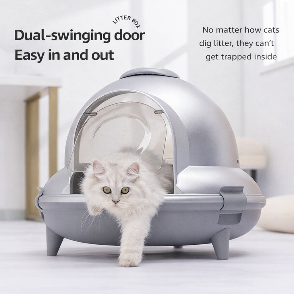Spaceship Cat Litter Box