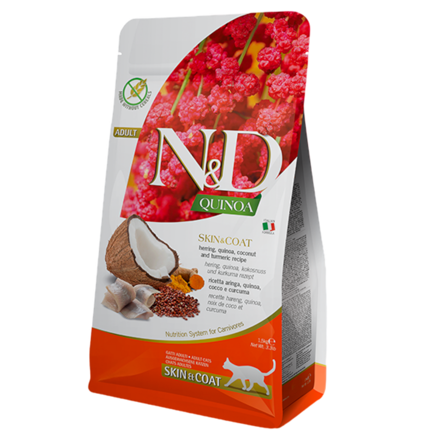 Farmina Quinoa Herring Skin & Coat Cat 1.5kg